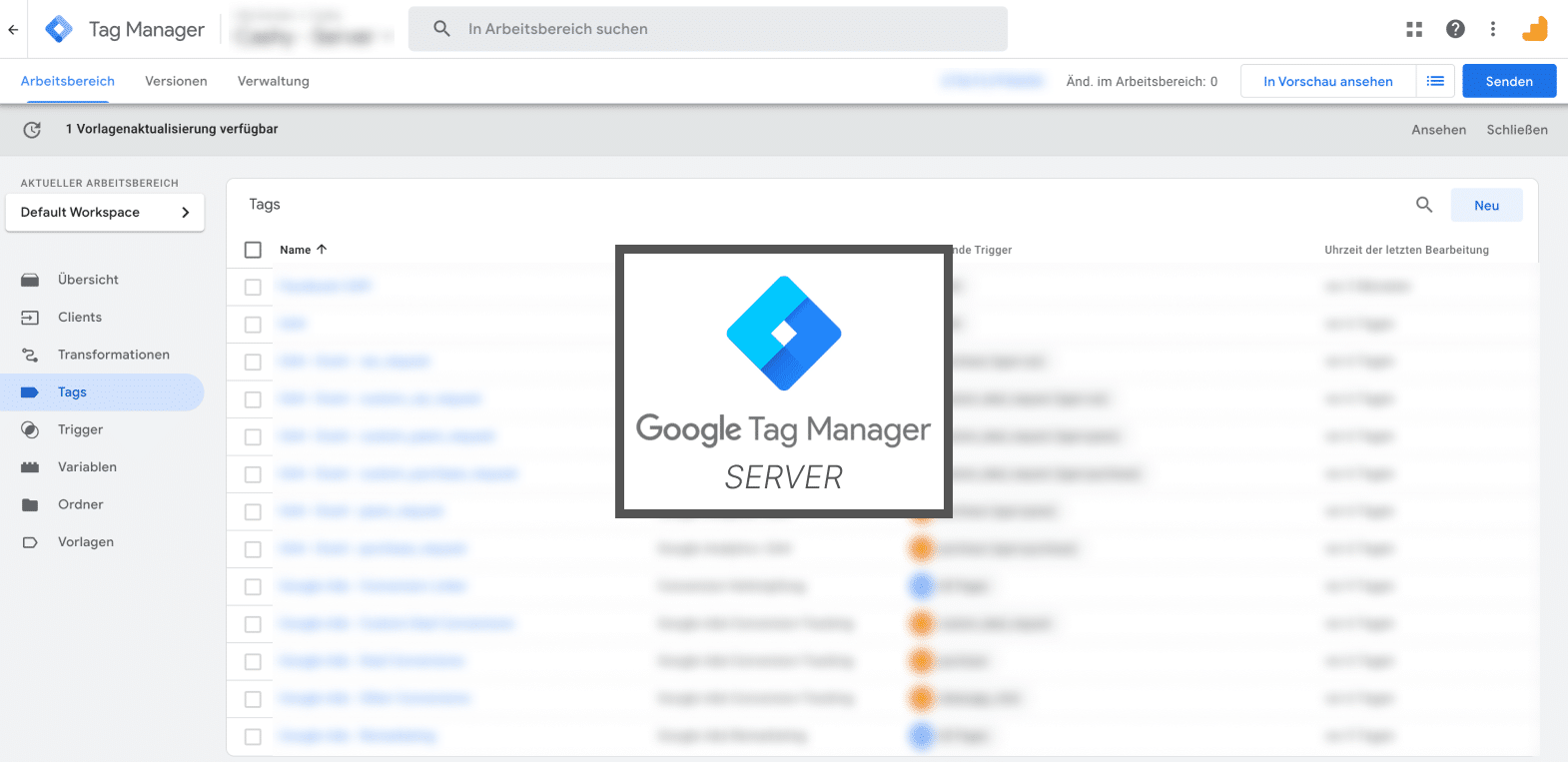 Google Tag Manager Server Interface